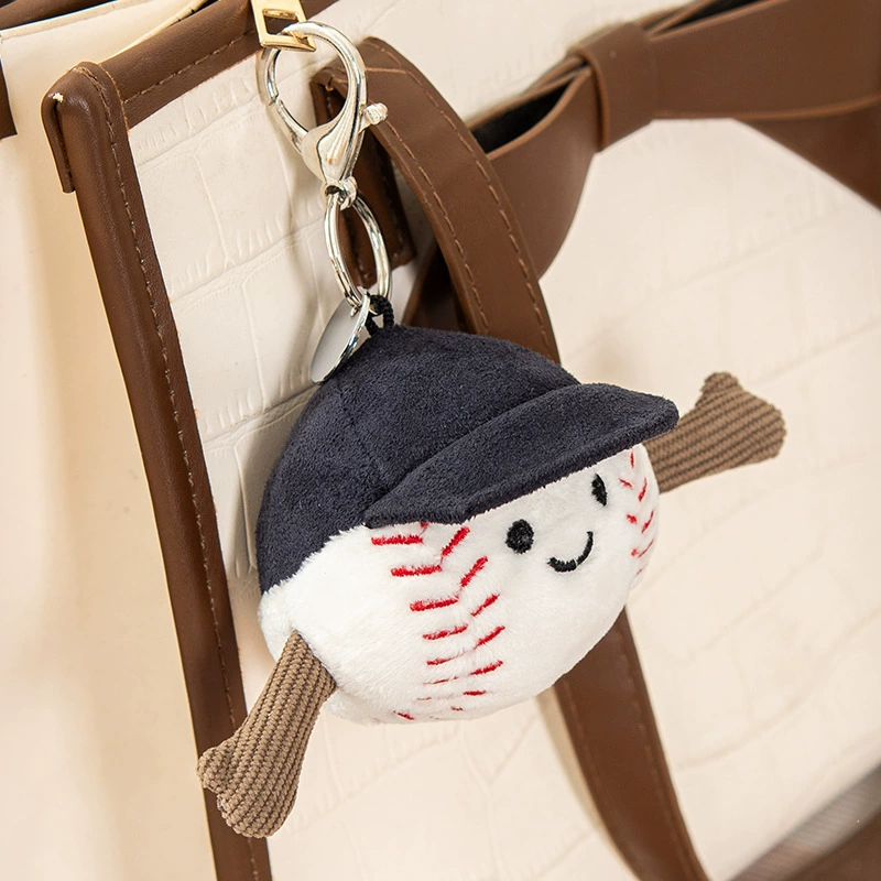 Мультяшный милый бейсбольный плюшевый кулон весело креативный теннис баскетбол спортивная кукла сумка подвеска подарок оптом