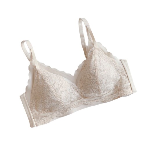 Collagen Care Lace Latex Bra - Invisible, No Wire, Push-Up & Side Support, Bra Shaping for Women