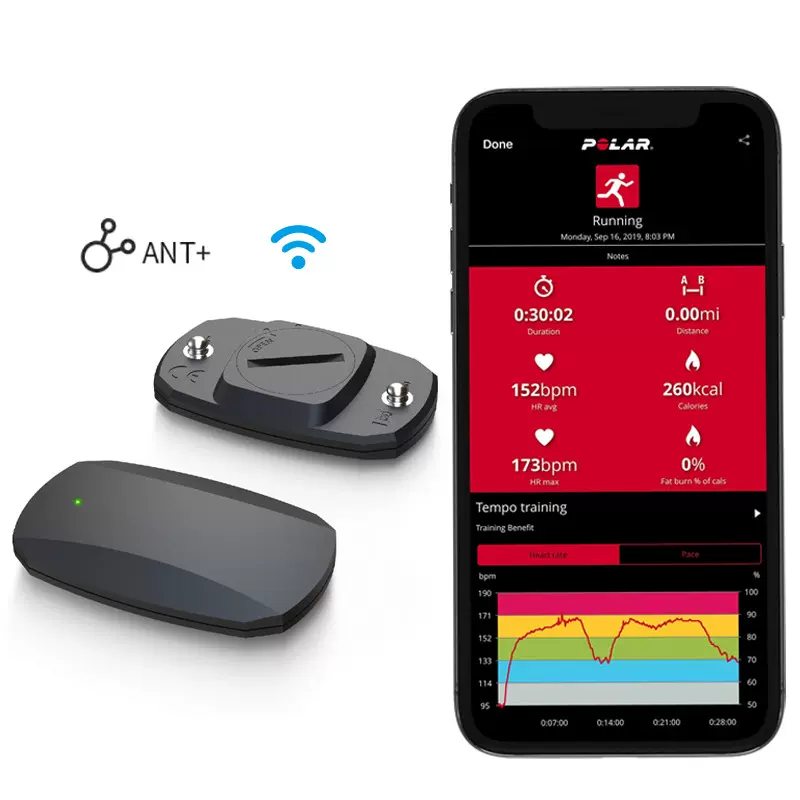 Bluetooth5.0 蓝牙智能心率胸带 集训锻炼心跳监测器 ANT心率胸带