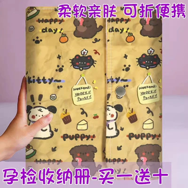 Книга для хранения данных о пренатальном осмотре А5, отчет о беременности, портативная папка, файл для матери, беременной женщине в первом триместре, формата А4