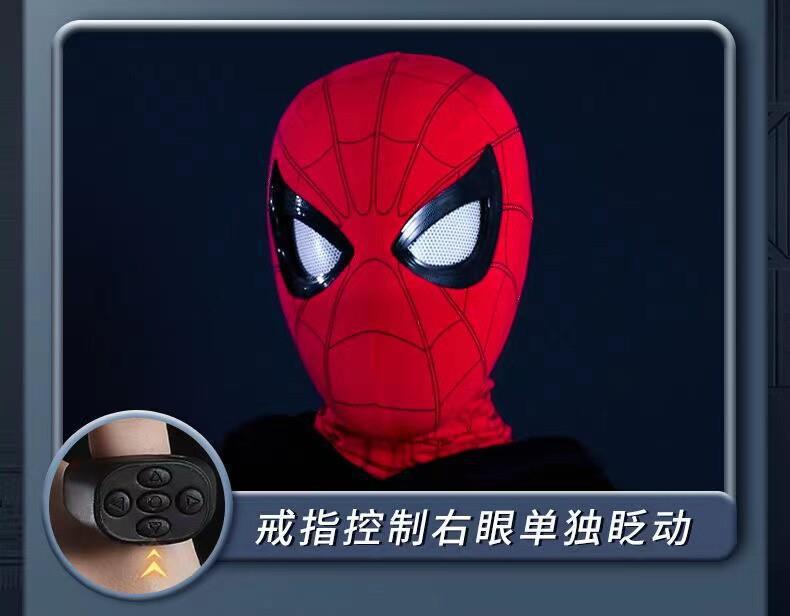 Source Factory Headgear Mask Eyes Funny Spider-Man Helmet Adult Children Gift 6 Wearable Blink
