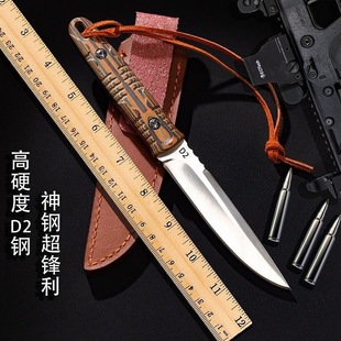D2 knife handmade knife Mongolian eating meat knife forging steel knife fruit knife hand-stepping meat sharp Mongolian pork Japanese knife