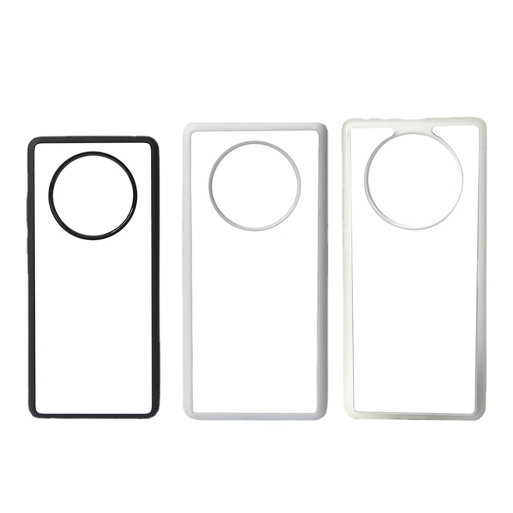 Impresión de transferencia térmica de borde de silicona TPU + PC para Huawei p40/y69/honor9mate30 material de carcasa de teléfono móvil al por mayor
