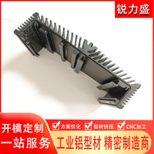 铝型材开模定制铝合金工控机散热器外壳控制器盒体挤压氧化加工厂