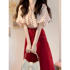 小柄な方向けのシャツスーツ、2025年新作レディース韓国風夏服、韓国風コーディネート一式