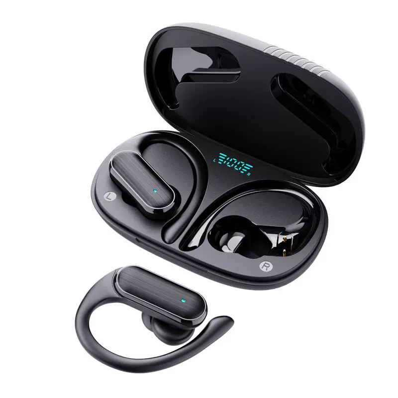 Bluetooth headphones A520, earhook wireless earbuds with charging case and LED indicator