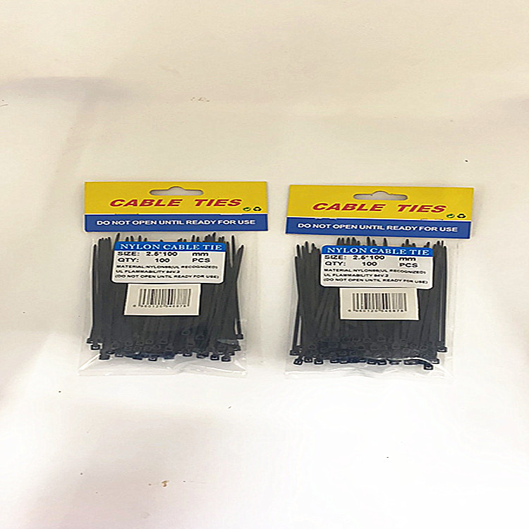 尼龙扎带2.5*100mm适用于室内和室外不同用途重型|有两种颜色可选