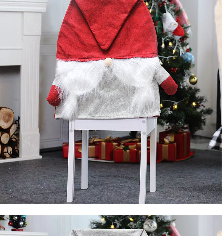 Christmas Fashion Santa Claus Nonwoven Party Chair Cover display picture 1