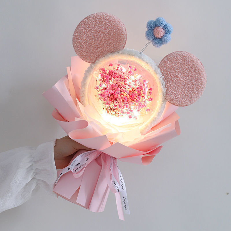 520 バレンタインデー ギフト スターデュー スターミッキー人形 花束 女の子、友達、親友への誕生日プレゼント|undefined