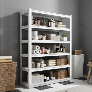 Household Simple Shelf Buckle Installation Steel Floor-Standing Multi-Layer Storage Kitchen Shelf Storage and Arrangement Shelf