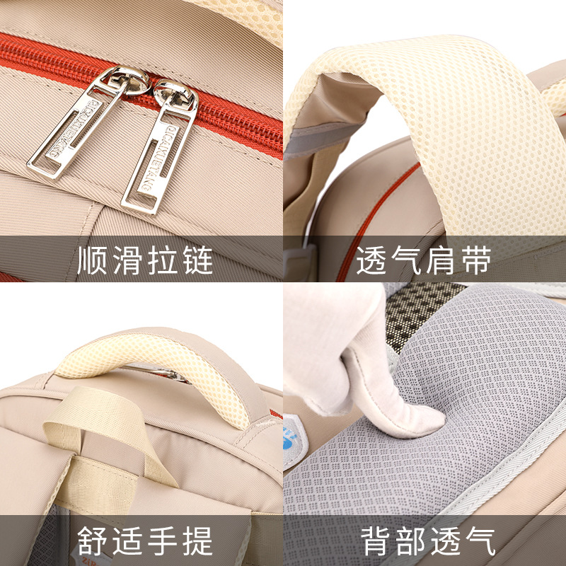 Mochila de pescado natural para estudiantes de primaria de grado 1 - 3 - 6 niños Mochila de la escuela Shaodong Mochila de gran capacidad para reducir la carga