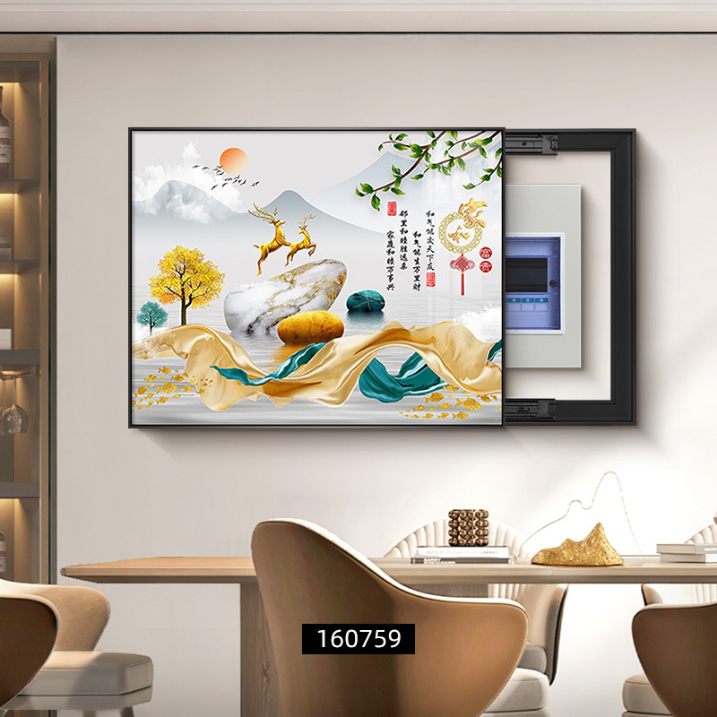 一件代发电表箱装饰画2025新款配电箱挂画免打孔电闸箱开关遮挡|undefined