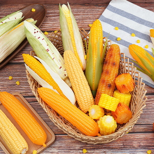 Manufacturer Customized Wholesale Simulated Corn with Leaves Roasted Corn Kernels DIY Decoration Window Accessories Shooting Props