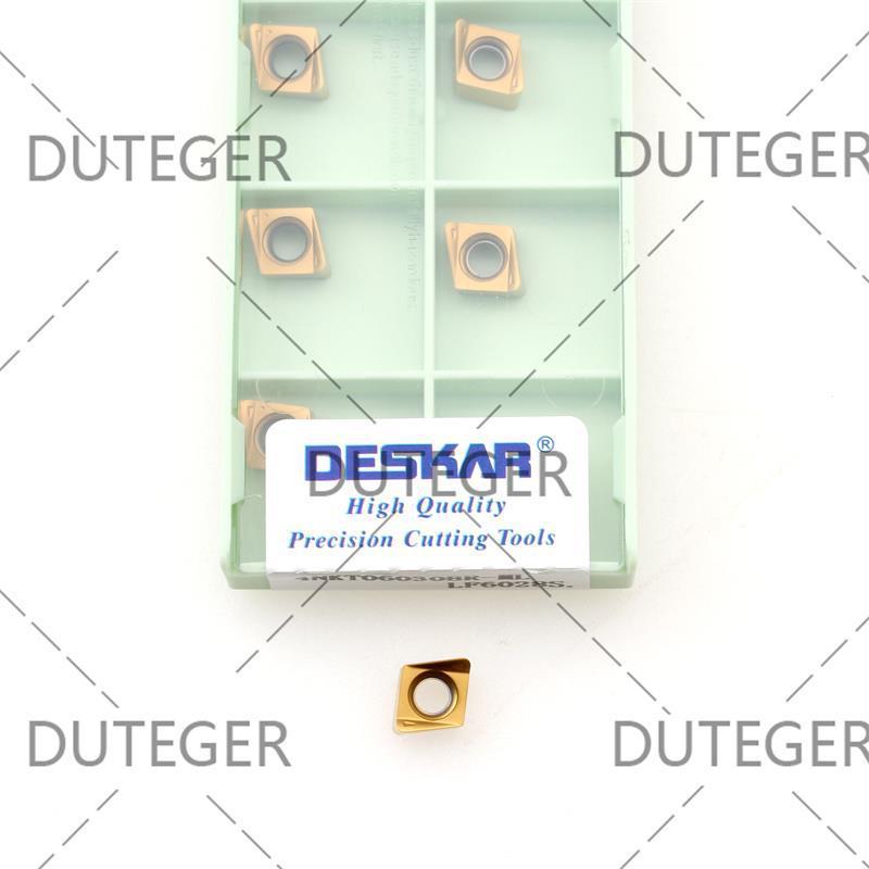 戴斯卡快进给铣刀片4NKT060308R-ML LF6028S钢件双面铣刀粒替1135