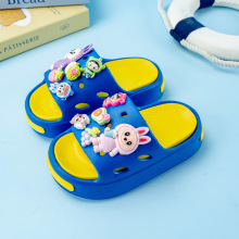 新款卡通水果拉布布百搭男女童EVA拖鞋时尚双拼软底防滑凉鞋