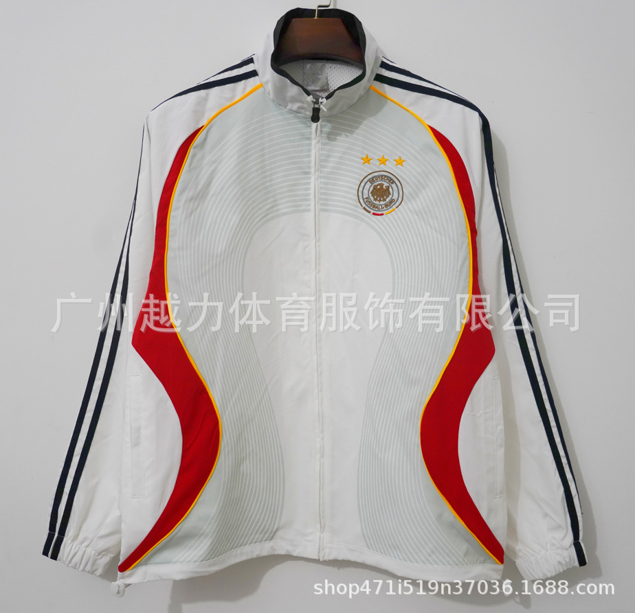 Chaqueta Bordada retro de manga larga y gruesa Manchester United Barcelona Inglaterra Brasil Real Madrid Liverpool image 45