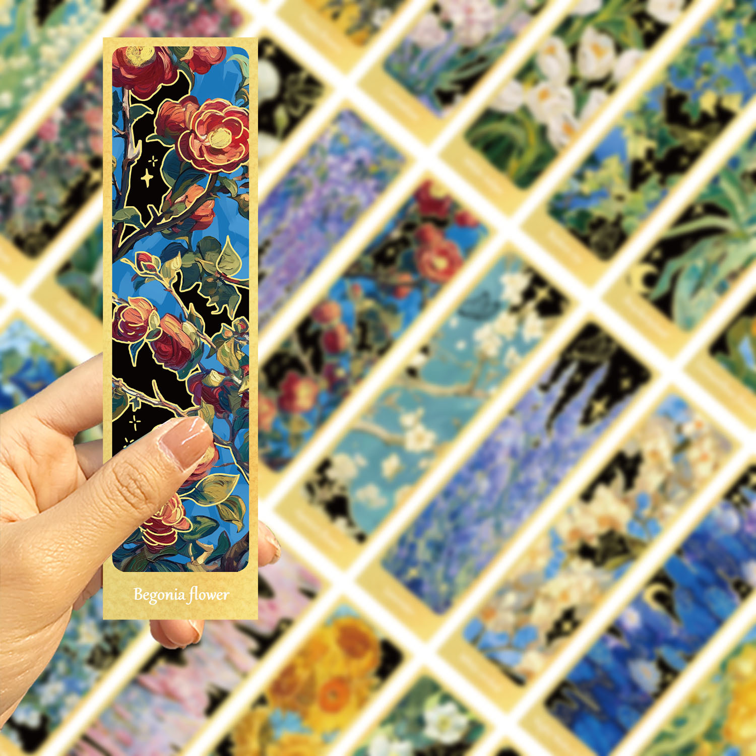 65g Weight Bookmark Stationery Type 1 Set Quantity Learning Occasion Book, Cartoon, Oil Painting, Flower Pattern Simple Style Style 1 Set Book Cartoon Oil Painting Learning Simple Style Bookmark 3