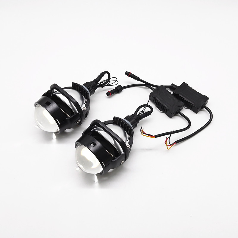 Faros LED de automóviles 2.5 Lentes láser de doble luz LED 65W controladores externos sin pérdidas actualizaciones de lámparas