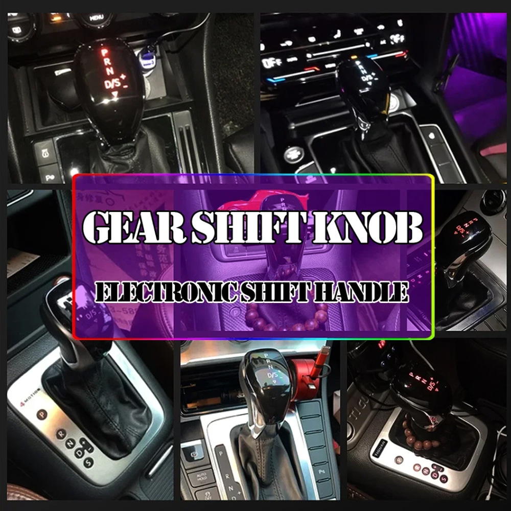 Foreign Trade Suitable for Volkswagen Automatic Transmission Car Gear Shift Knob, Best-Selling Led Gear Head, Electronic Gear Modification Accessories