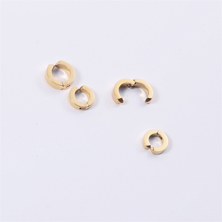 simple ear clips ear bone clip stainless steel earrings wholesale
