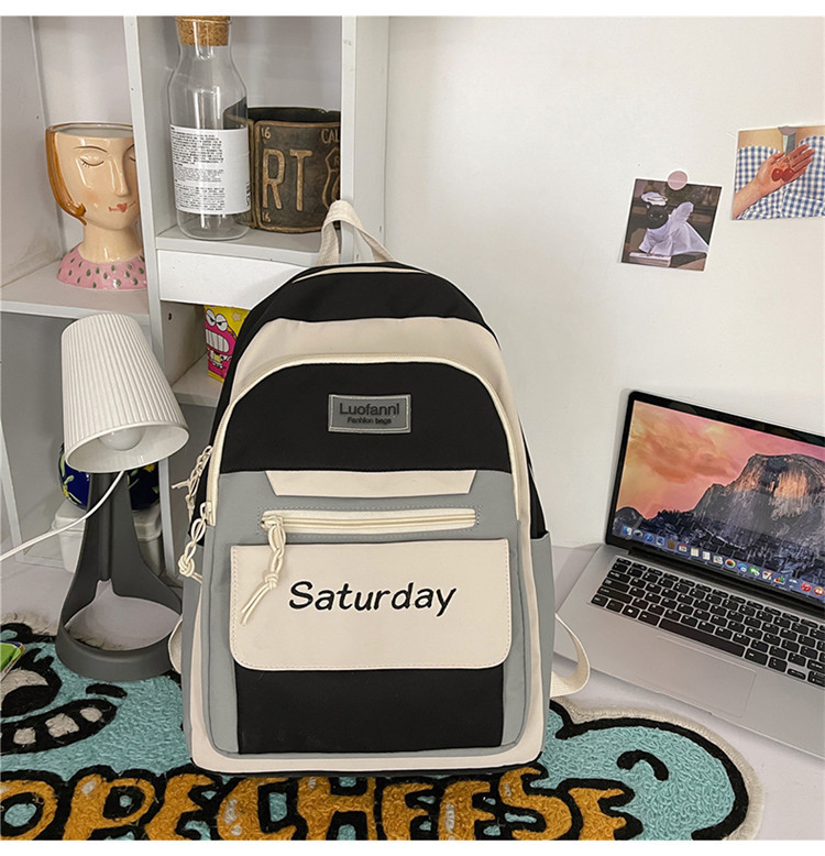 Summer Color Matching Ultra-light High Capacity Backpack display picture 11