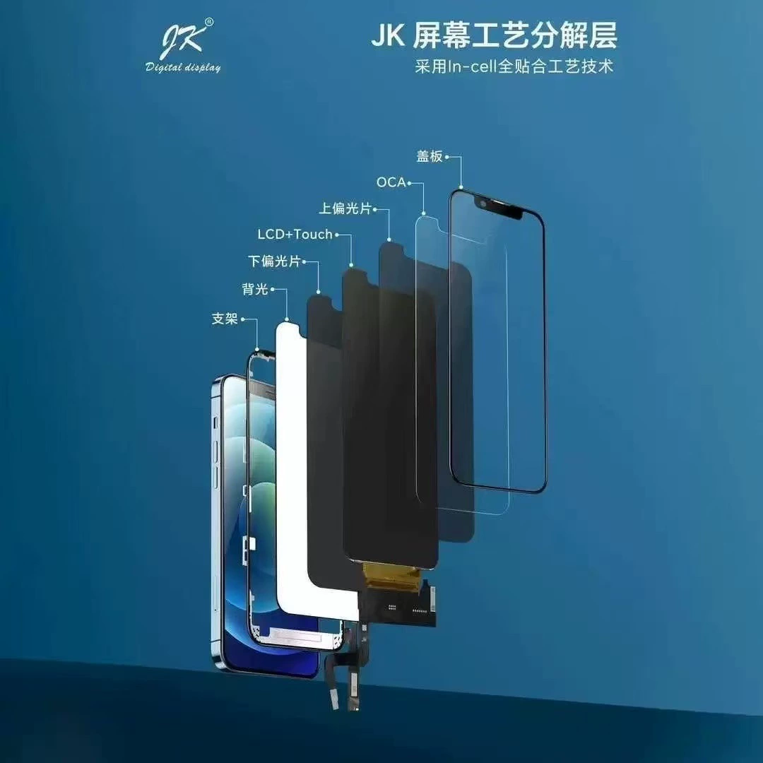 JK Подходит для Apple 11 сборка экрана iPhone12 кросс-бордер дисплей 13/15/14/16 внутренний и внешний экран LCD