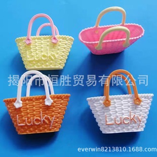 Doll handbags, toy shopping bags, toy accessories, oil spray woven bags, injection molding handbags, fashion handbags