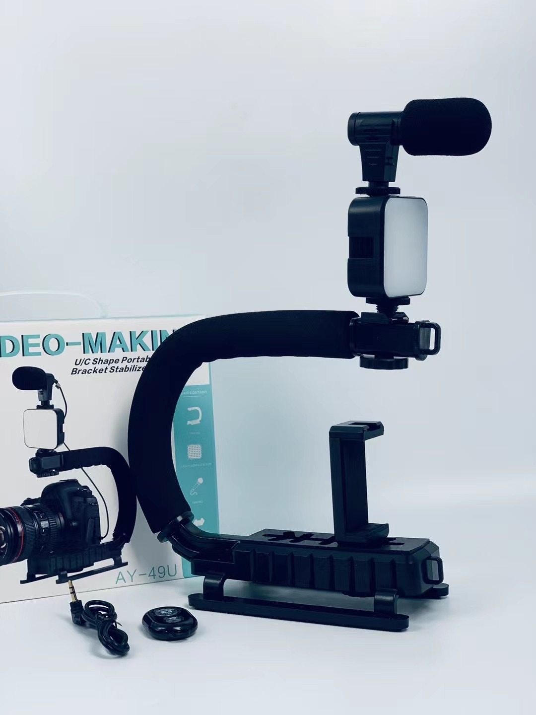 Pequeño conjunto de micrófono de grabación de video conferencia