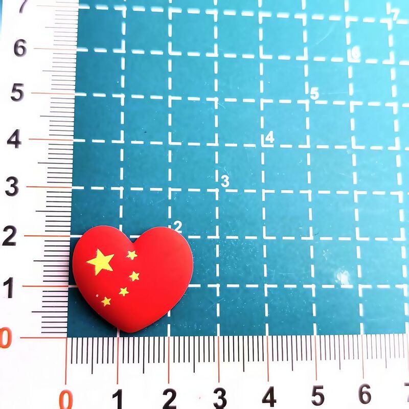 亮面国庆节五星红旗树脂diy饰品配件手机壳洞洞鞋贴片发夹发饰材|undefined