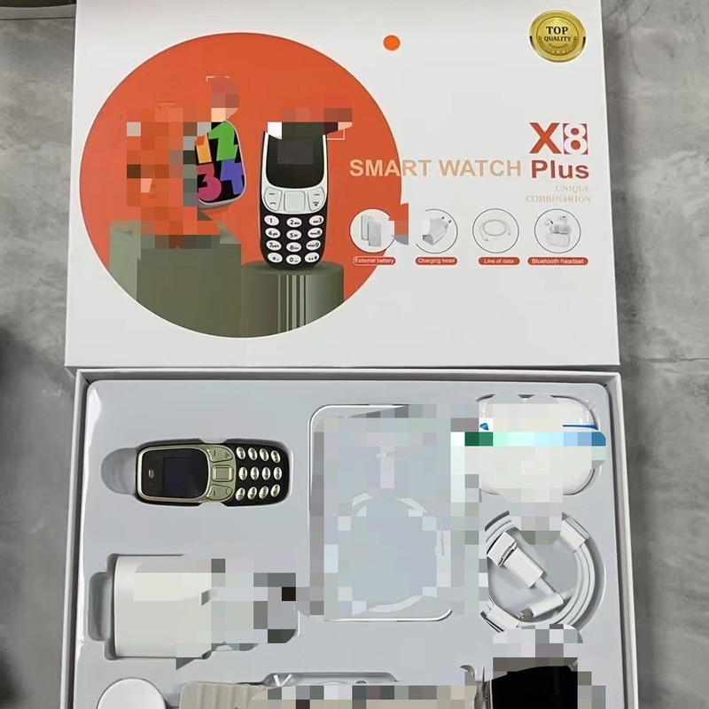 Cross-border foreign trade X8PLUS X9PLUS smart watch mini phone mobile phone charging treasure charging line charging