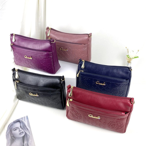 Qian Zi Fox shoulder bag for ladies, middle-aged bags, fashionable handbags, dual-purpose mobile phone bags for the elderly, Pinduoduo generation delivery