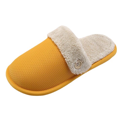Korean version of the new autumn and winter removable cotton shoes for home warmth thick-soled couples Internet celebrity plush postpartum cotton slippers wholesale