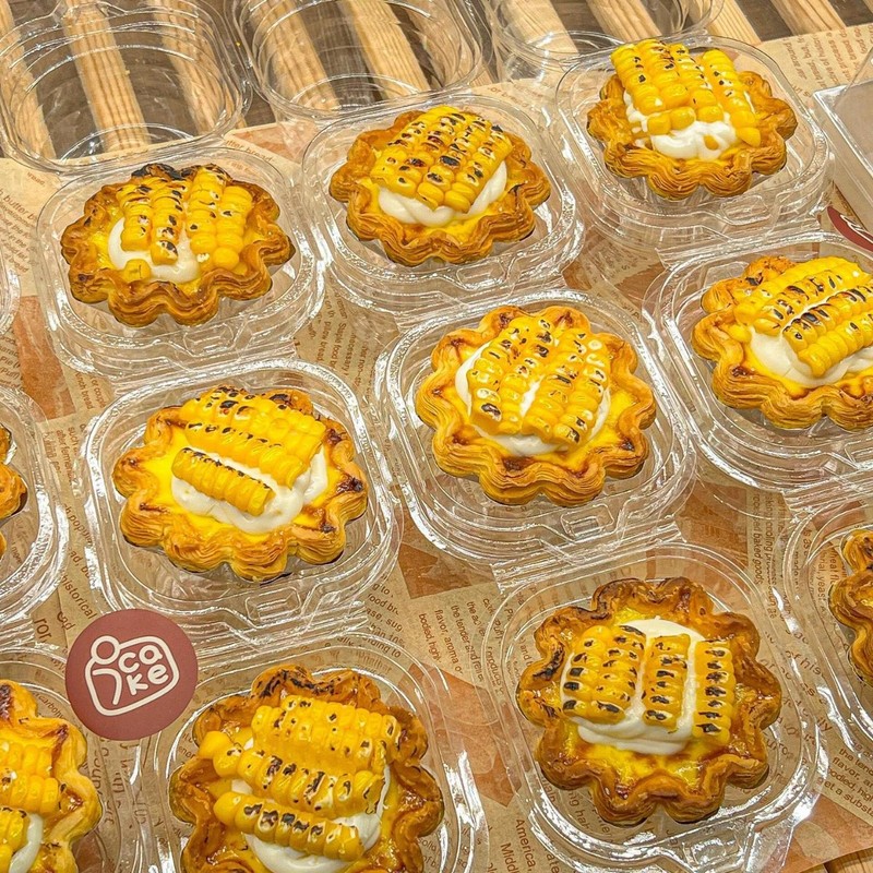 ゴールデンコーンエッグタルト包装箱透明増粘ブリスターボックスシングル/ツーパック2エッグタルトマフィンカップ包装箱|undefined