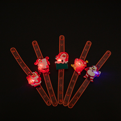 Christmas children's small gifts, colorful glitter bracelet wristband cartoon luminous watch, Christmas luminous small gifts