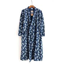 Z 22405 Japanese Kimono Robe Men's Floral Gauze ��ʽ�Ứ˯��