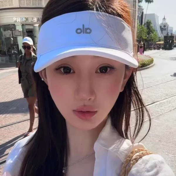 Women's Summer Outdoor Sun Protection Hat, Quick-Dry Tennis and Golf Sports Hat, Face-Slimming Sunshade Hat
