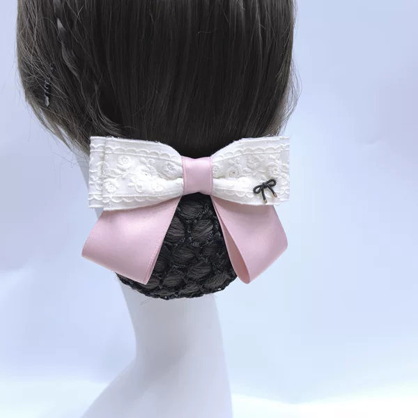 Professional Hairnet, Nurse Hairnet, Hotel Stewardess Bowknot Work Hairpin, Hair Accessories