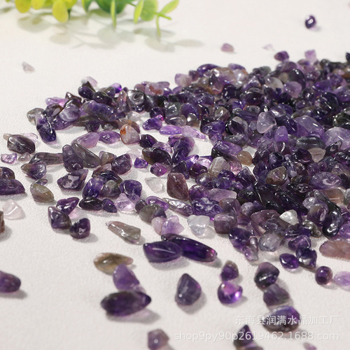Amethyst gravel, small crystal gravel, small stone for fish tank, flowerpot pavement decorative stone