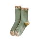 New autumn and winter stockings Mori Tulip versatile women's pile socks flower series mid-calf length socks for women