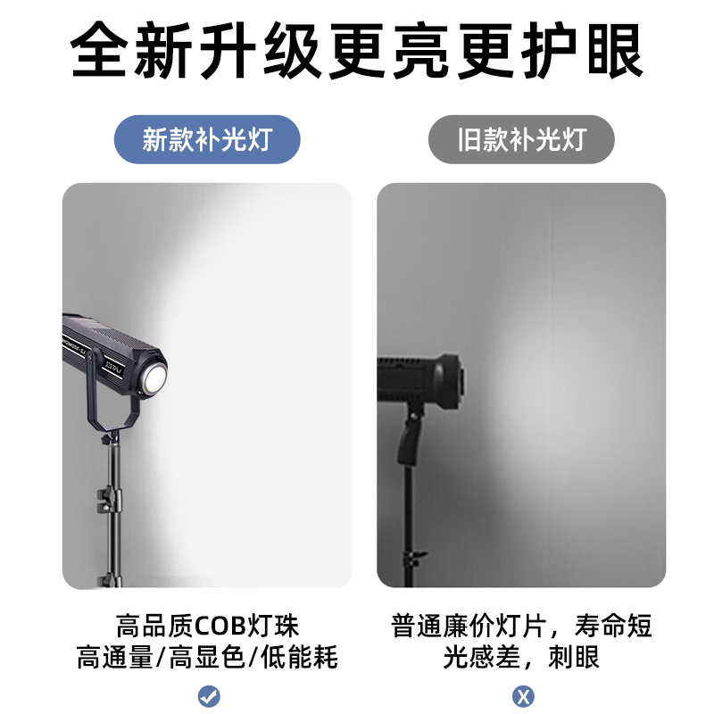 500W transmisión en vivo luz de relleno sala de transmisión en vivo ancla con productos luz suave luz de fotografía estudio fotografía luz de lanzamiento profundo