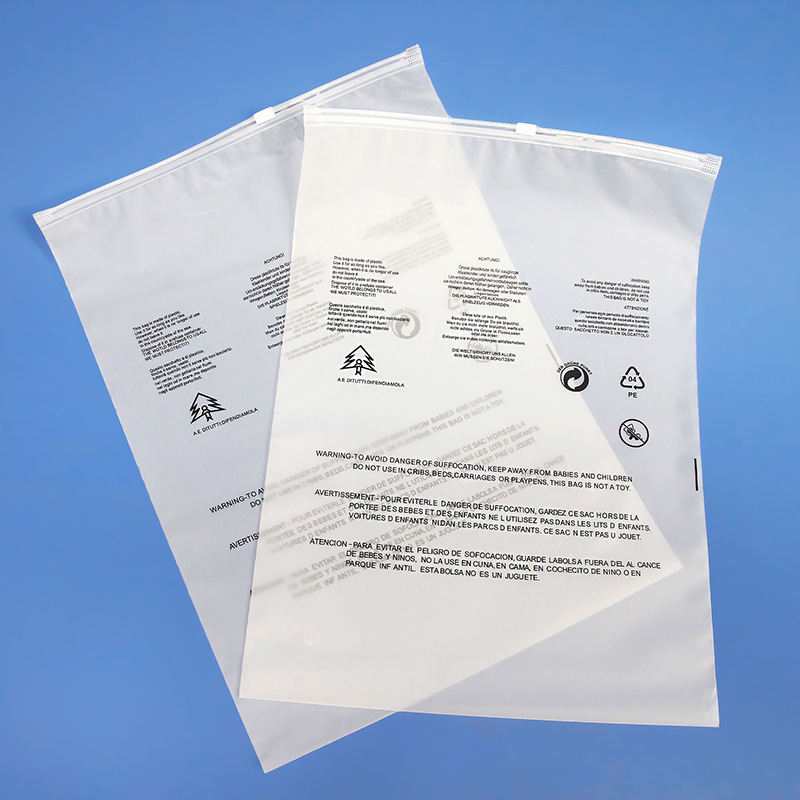 Bolsa de cremallera espesa bolsa de embalaje de ropa transparente ropa plástico zip sellado calcetines ropa bolsa de polvo PE
