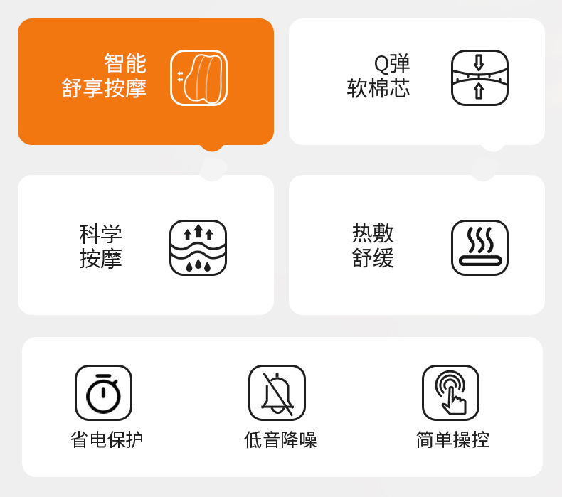 Car headrest heating electric massage high-grade memory foam neck pillow car seat neck cervical vertebra hot compress lumbar support