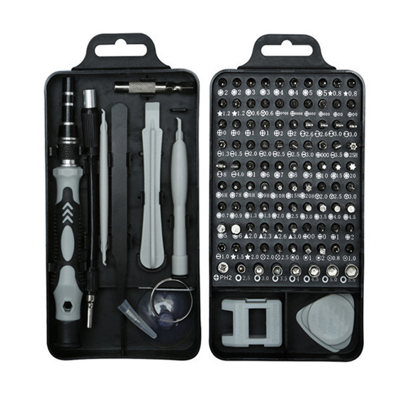 115合一钟表手机拆机螺丝批工具盒 铬钒钢组合螺丝刀套装维修五金