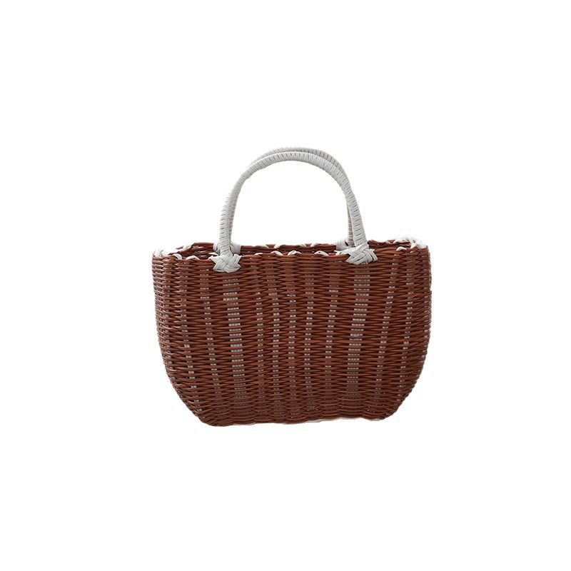 Storage Picking Woven Portable Bath Plastic Vegetable Shopping Basket, Home Use_voghion.com