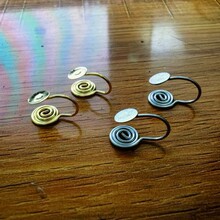 316/304不锈钢蚊香盘无耳洞平片空托耳拖耳夹手工DIY配件