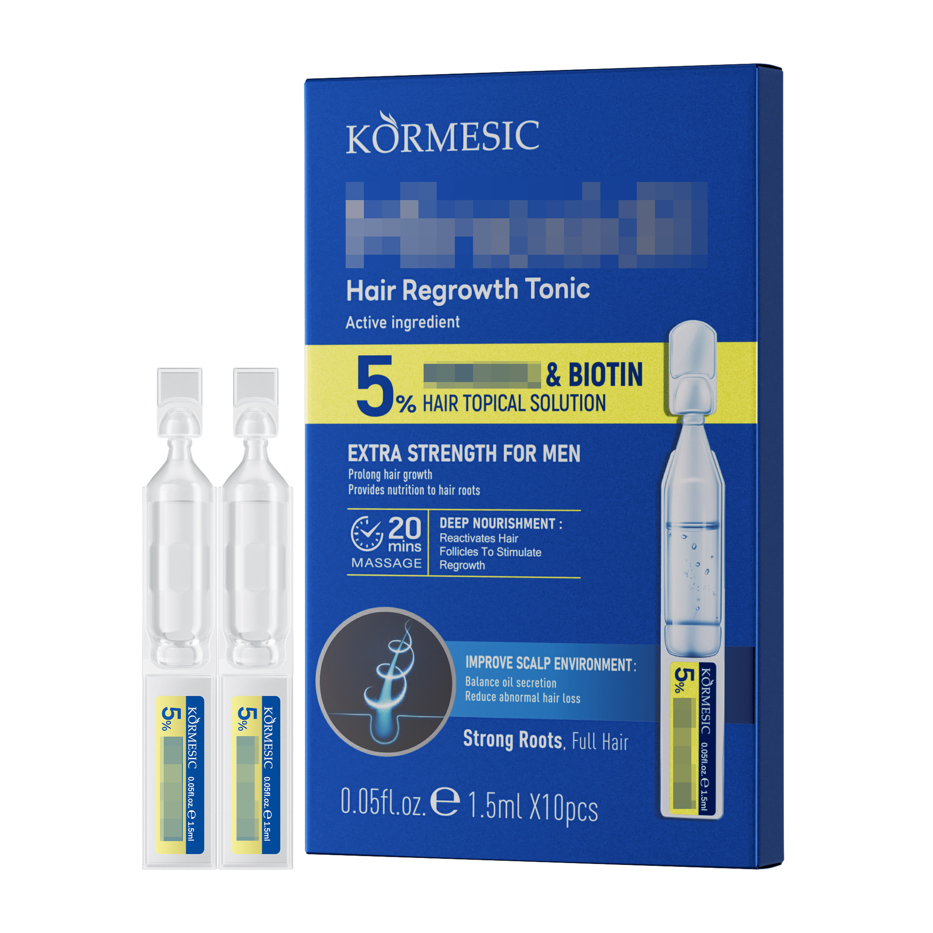 KORMESIC Inglés Biotina Serum Hair Care Fabricante Transfronterizo en stock al por mayor image 7
