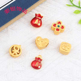 新品越南沙金diy配件福袋 花朵DIY手链头饰材料直播饰品配件批发