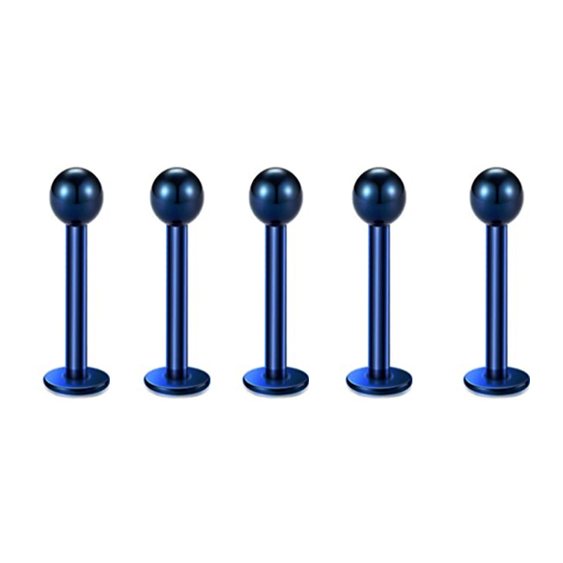 8 Colors Stainless Steel Star Lip Nails, Eyebrow Nails, Nose Nails, Ear Bone Nails Set of 5 - Piercing Jewelry detail image 15