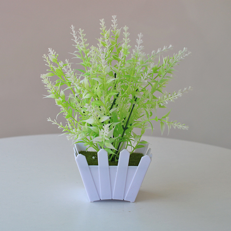 Planta artificial bonsai eucalipto Lysiana flor artificial planta verde Planta artificial decoración del hogar Fuente de la fábrica