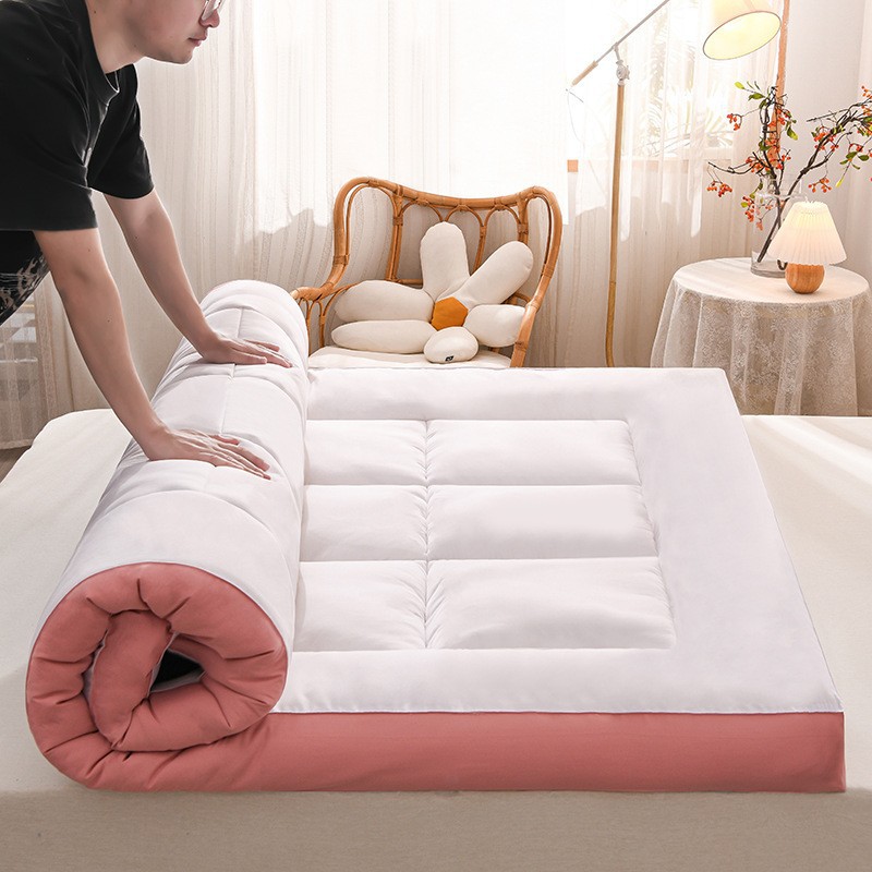 新款大豆纤维立体床垫加厚褥子羽丝绒软垫床垫子垫背可折叠床褥子